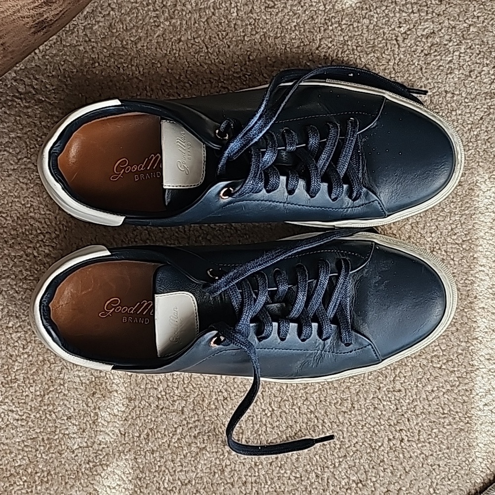 Good Man Lo Edge Navy/White sneakers sz 9.5 RARE